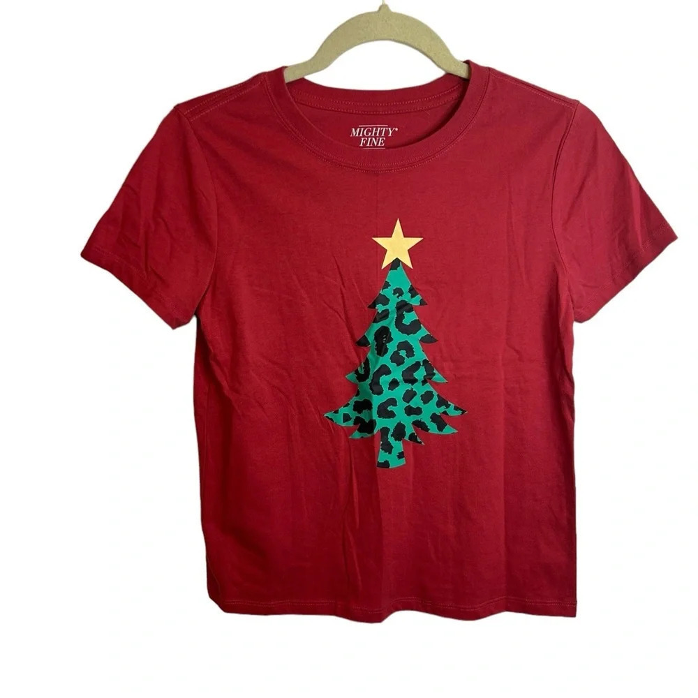 MIGHTY FINE CHRISTMAS TREE GRAPHIC TEE